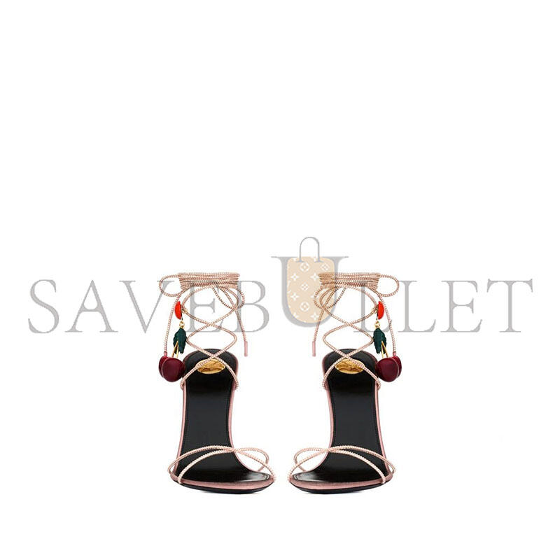 Y51 MON CHÉRI SANDALS IN SUEDE AND RHINESTONES IN PINK 863530AAF555787